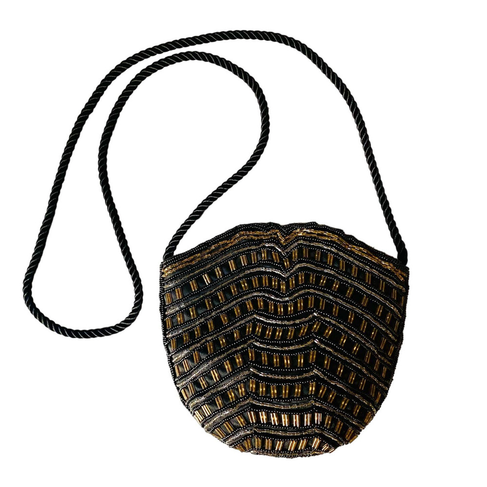 Vintage Genie Beaded Mini Shoulder Bag Hand Made Dynasty Style Golden Girls